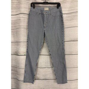 Etica Blue and White Striped Ethically Eco Friendly Pants Size 3/M